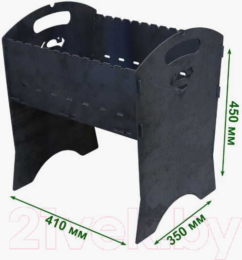 Изображение товара Мангал КомфортПром Походный Неокрашеный / 10221217