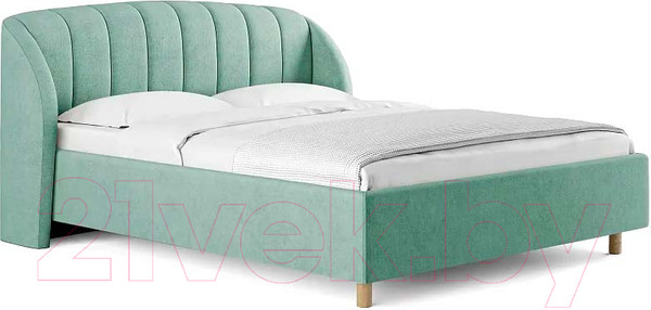 Изображение товара Каркас кровати Сонум Valencia 200x200 (микровелюр селадон)