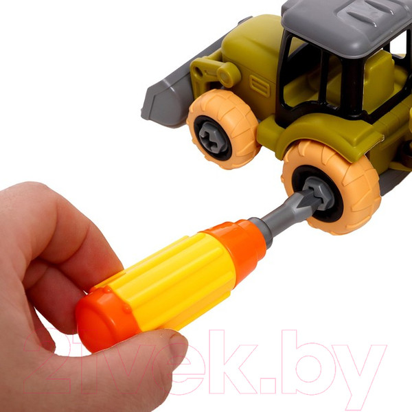 Изображение товара Игрушка-конструктор Sima-Land Трактор с прицпом / 9279090