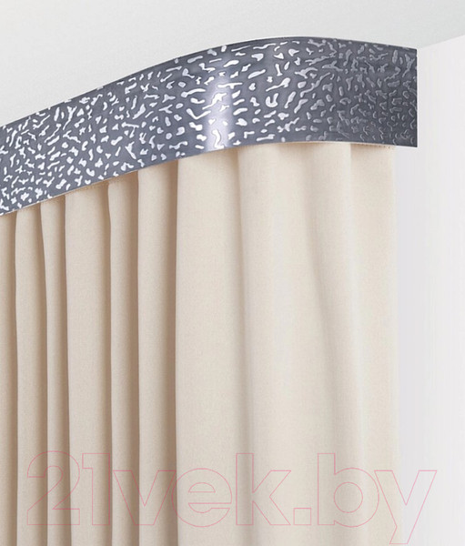 Изображение товара Карниз для штор LEGRAND Капелла 7см 3.0м 2р / 58114481 (антрацит)