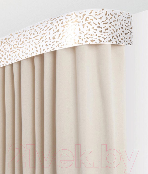 Изображение товара Карниз для штор LEGRAND Капелла 7см 3.6м 2р / 58114472 (латунь)