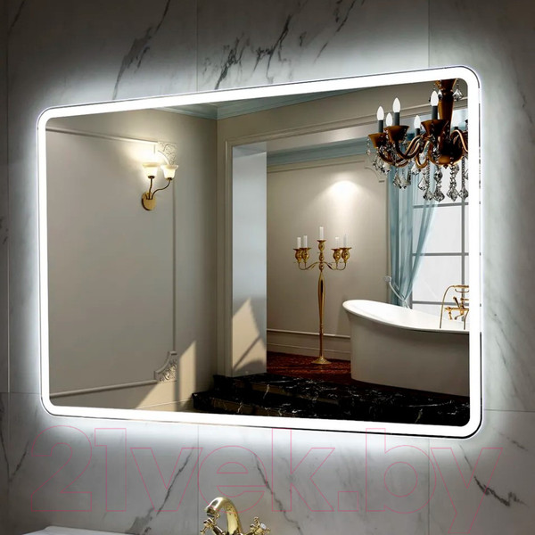 Изображение товара Зеркало Пекам Marta 1 100x80 / marta1-100x80B (с подсветкой, с бесконтактным сенсором)