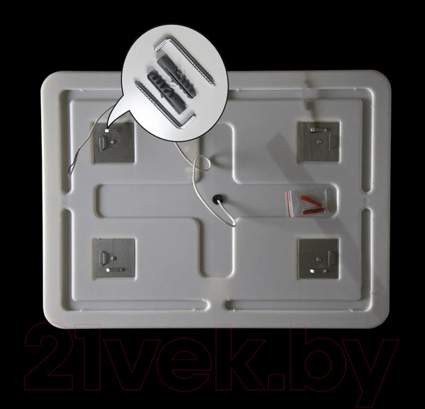 Изображение товара Зеркало Пекам Marta 1 100x80 / marta1-100x80B (с подсветкой, с бесконтактным сенсором)