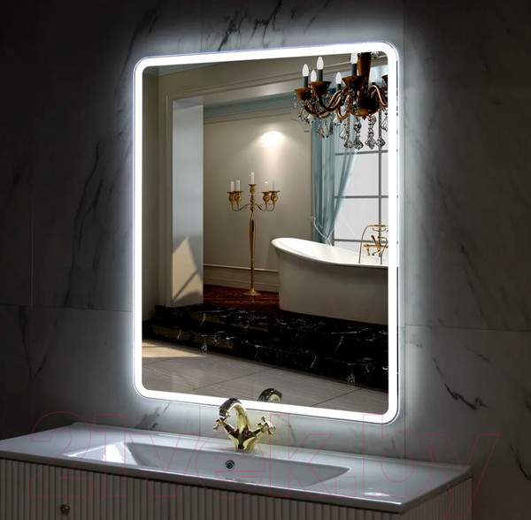 Изображение товара Зеркало Пекам Marta 1 80x110 / marta1-80x110B (с подсветкой, с бесконтактным сенсором)