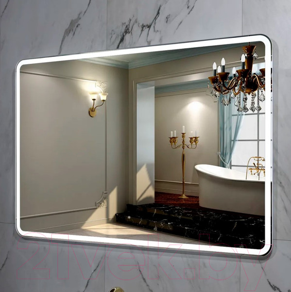 Изображение товара Зеркало Пекам Marta 1 140x80 / marta1-140x80B (с подсветкой, с бесконтактным сенсором)