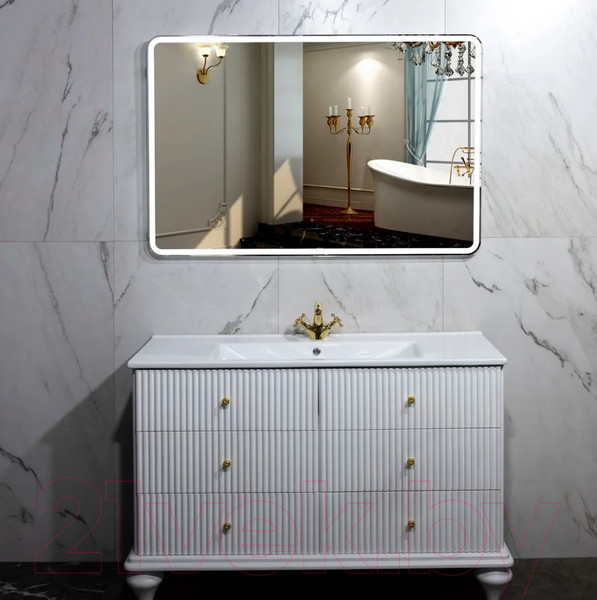 Изображение товара Зеркало Пекам Marta 1 140x80 / marta1-140x80B (с подсветкой, с бесконтактным сенсором)