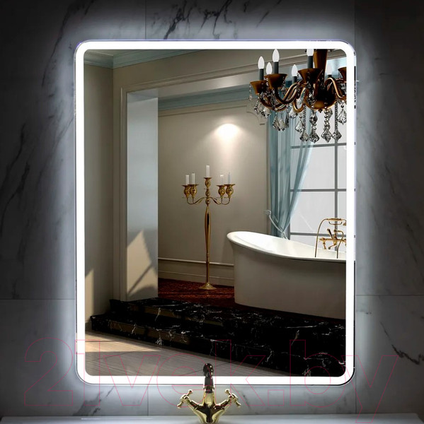 Изображение товара Зеркало Пекам Marta 1 80x140 / marta1-80x140B (с подсветкой, с бесконтактным сенсором)