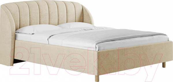 Изображение товара Каркас кровати Сонум Valencia 180x200 (микровелюр кремовый)