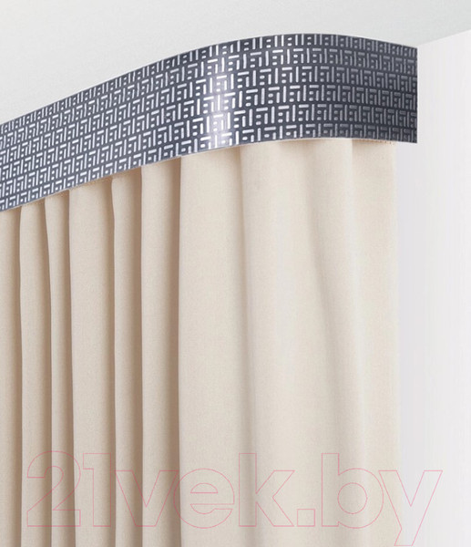 Изображение товара Карниз для штор LEGRAND Твил 7см 1.6м 2р / 58114582 (антрацит)