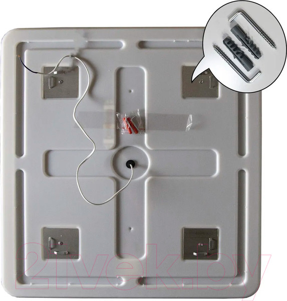 Изображение товара Зеркало Пекам Marta 1 90x80 / marta1-90x80B (с подсветкой, с бесконтактным сенсором)