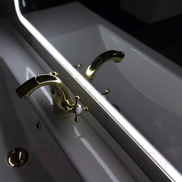 Изображение товара Зеркало Пекам Marta 1 140x80 / marta1-140x80 (с подсветкой, с с механической клавишей)