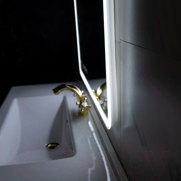 Изображение товара Зеркало Пекам Marta 1 110x80 / marta1-110x80spcl (с подсветкой, с двойным сенсором, подогрев, часы)