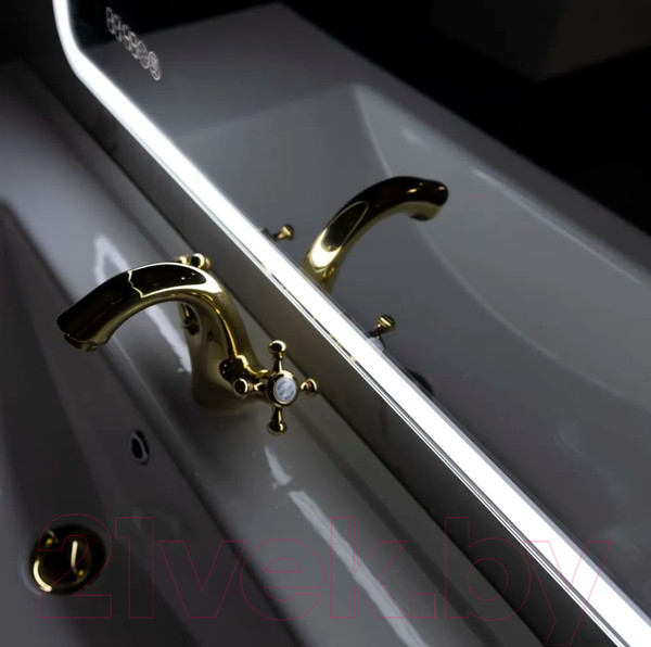 Изображение товара Зеркало Пекам Marta 1 80x140 / marta1-80x140spcl (с подсветкой, с двойным сенсором, подогрев, часы)