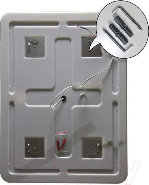 Изображение товара Зеркало Пекам Marta 1 80x140 / marta1-80x140spcl (с подсветкой, с двойным сенсором, подогрев, часы)