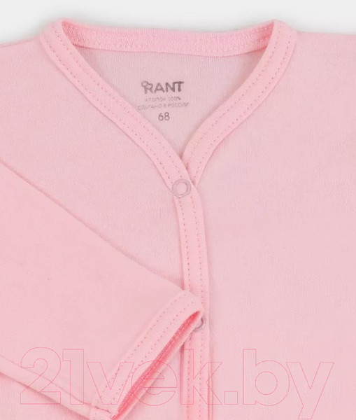 Изображение товара Комбинезон для малышей Rant На кнопках / 1169-68 (бледно-розовый)