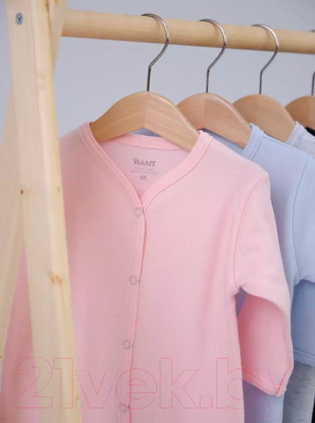 Изображение товара Комбинезон для малышей Rant На кнопках / 1169-68 (бледно-розовый)
