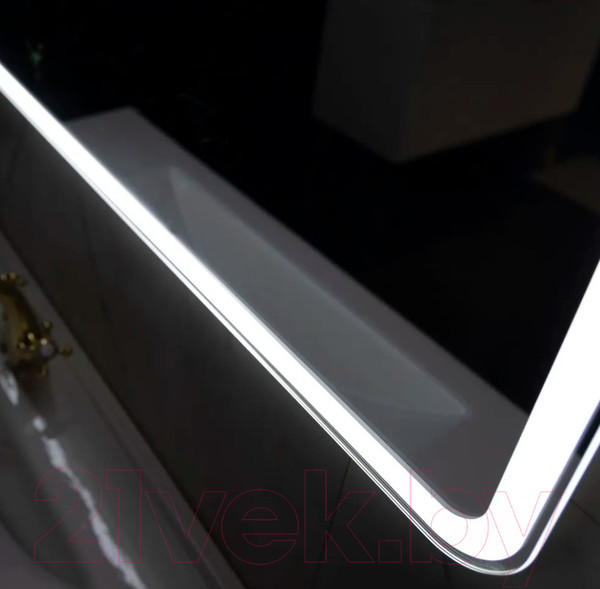 Изображение товара Зеркало Пекам Marta 1 80x140 / marta1-80x140scl (с подсветкой, с сенсором на прикосновение, часами)