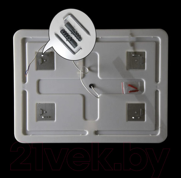 Изображение товара Зеркало Пекам Marta 1 110x80 / marta1-110x80sp (с подсветкой, с двойным сенсором, подогревом)