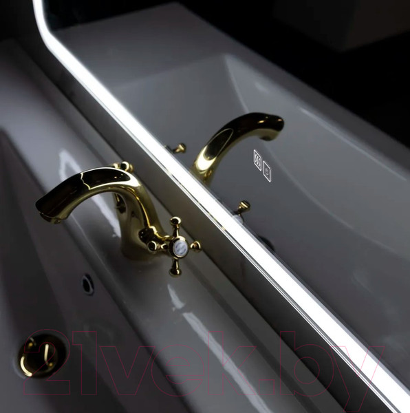 Изображение товара Зеркало Пекам Marta 1 80x110 / marta1-80x110sp (с подсветкой, с двойным сенсором, подогревом)