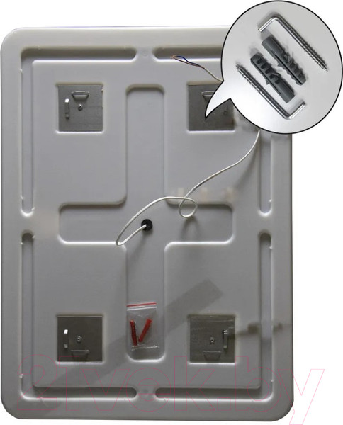 Изображение товара Зеркало Пекам Marta 1 80x110 / marta1-80x110sp (с подсветкой, с двойным сенсором, подогревом)