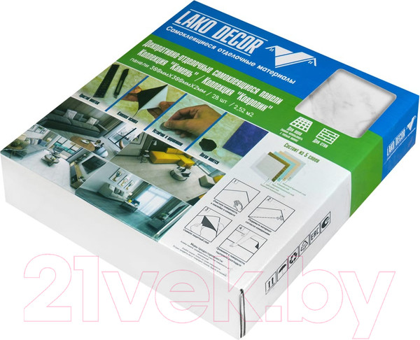 Изображение товара Комплект панелей ПВХ Lako Decor Самоклеящаяся 30x30 Вермонт / LKD-81020-1 (28шт)