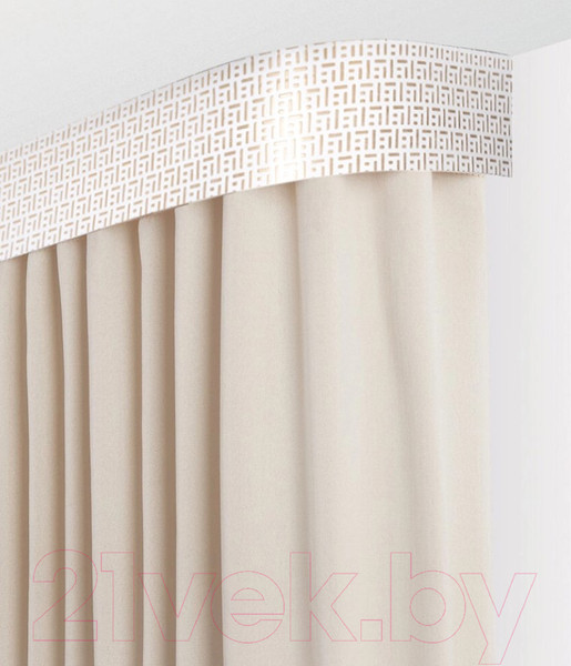 Изображение товара Карниз для штор LEGRAND Твил 7см 3.0м 2р / 58114600 (латунь)