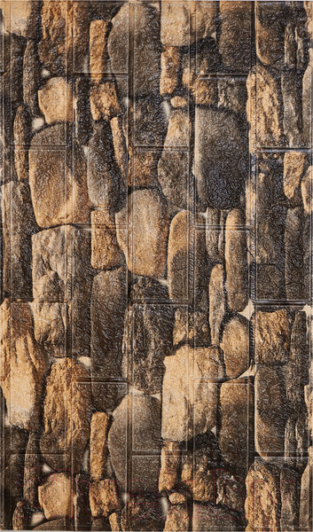 Изображение товара Панель ПВХ Lako Decor Самоклеящаяся 70x600(6мм) / LKD-16-05-FC16 (деревянная кладка)