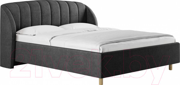 Изображение товара Каркас кровати Сонум Valencia 160x200 (микровелюр серый)