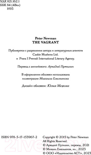 Изображение товара Книга АСТ Странник. Темное фэнтези (Ньюман П.)