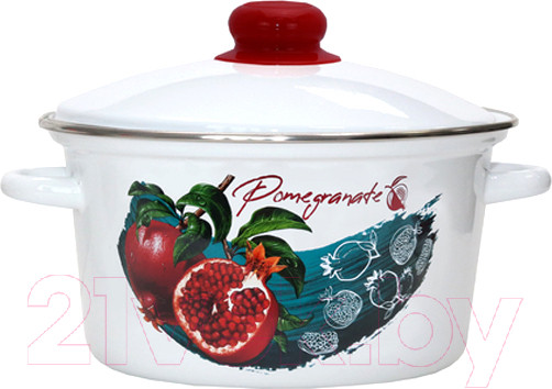 Изображение товара Кастрюля Эмаль Гранат 01-1813/4
