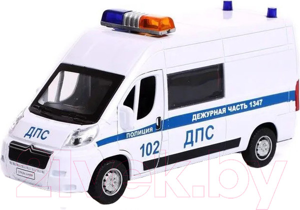 Изображение товара Автомобиль игрушечный Технопарк Citroen Jumper Полиция / JUMPER-14SLPOL-WH