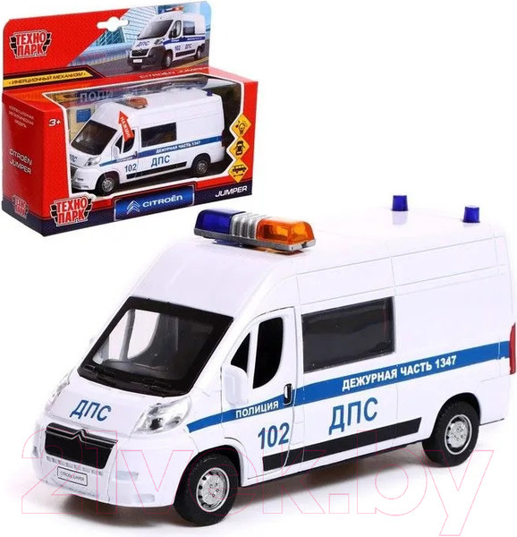 Изображение товара Автомобиль игрушечный Технопарк Citroen Jumper Полиция / JUMPER-14SLPOL-WH