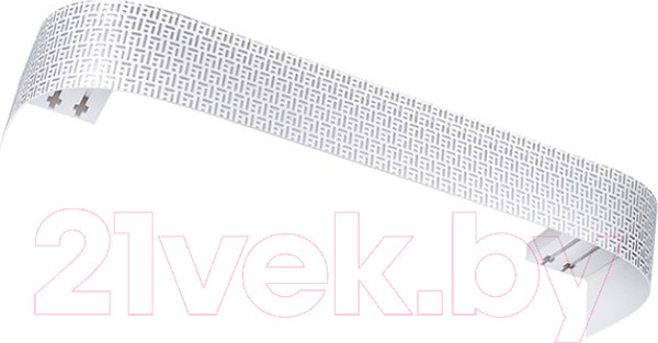 Изображение товара Карниз для штор LEGRAND Твил 7см 3.6м 2р / 58114581 (белый/серебро)