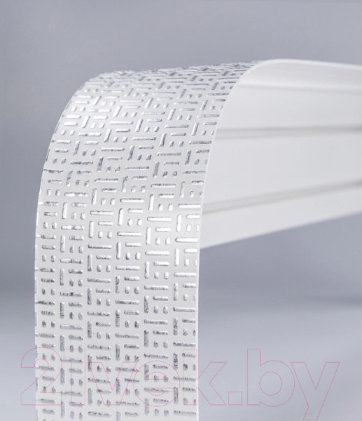 Изображение товара Карниз для штор LEGRAND Твил 7см 3.6м 2р / 58114581 (белый/серебро)