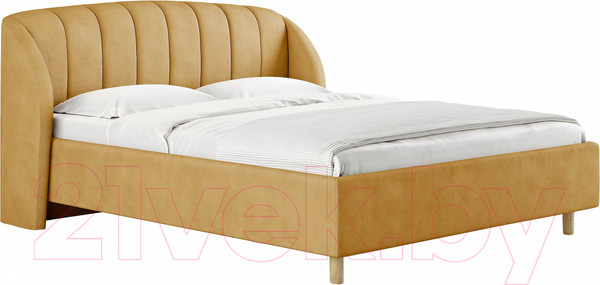 Изображение товара Каркас кровати Сонум Valencia 160x200 (замша горчичный)