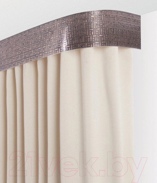 Изображение товара Карниз для штор LEGRAND Твил 7см 3.6м 2р / 58114606 (венге)