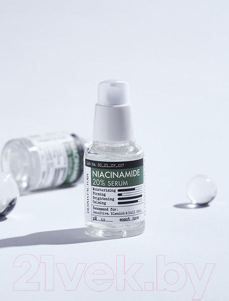 Изображение товара Сыворотка для лица Derma Factory Niacinamide 20% Serum (30мл)