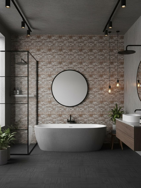 Изображение товара Панель ПВХ Lako Decor Самоклеящаяся 70x600(6мм) / LKD-16-05-FC82 (каменная кладка)