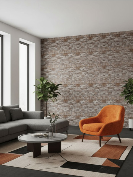 Изображение товара Панель ПВХ Lako Decor Самоклеящаяся 70x600(6мм) / LKD-16-05-FC82 (каменная кладка)