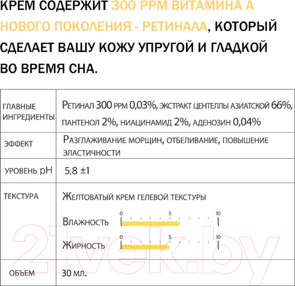 Изображение товара Крем для лица Derma Factory Retinal 300ppm Cream (30мл)