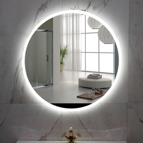 Изображение товара Зеркало Пекам Ring 70x70 / ring-70x70B (с подсветкой и бесконтактным сенсором)