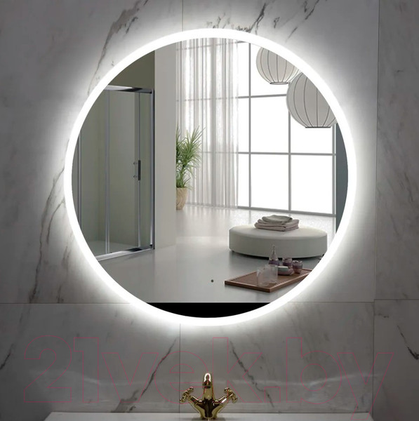 Изображение товара Зеркало Пекам Ring 70x70 / ring-70x70B (с подсветкой и бесконтактным сенсором)