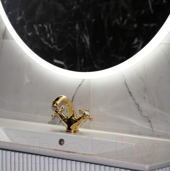 Изображение товара Зеркало Пекам Ring 80x80 / ring-80x80B (с подсветкой и бесконтактным сенсором)