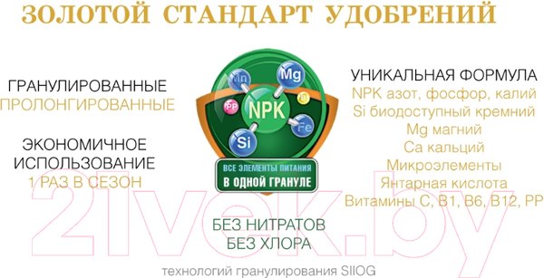 Изображение товара Удобрение Bona Forte Гранулы пролонгированные для гортензий с биодоступным кремнием (2.5кг)
