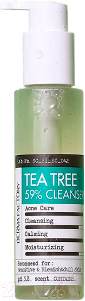 Изображение товара Гель для умывания Derma Factory Tea Tree 59% Gel Cleanser (150мл)
