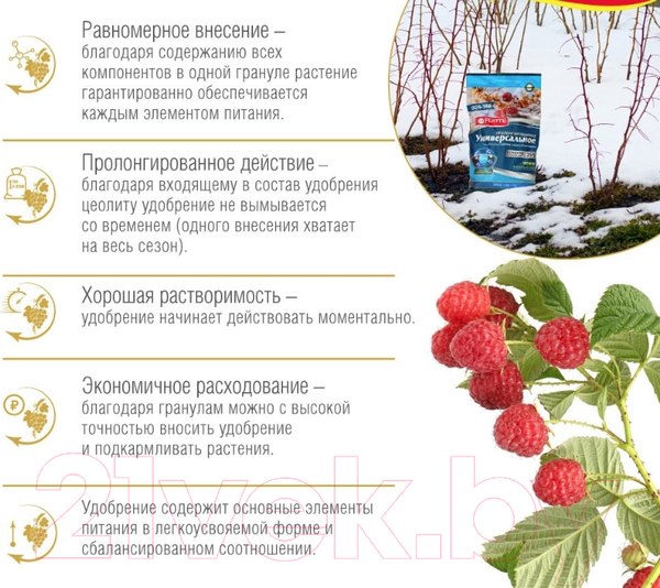 Изображение товара Удобрение Bona Forte Универс. пролонгиров. с биодост. кремнием. Зима / BF23010591 (2.5кг)