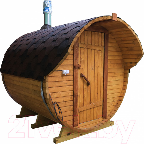 Изображение товара Баня-бочка КомфортПром 10331343 (2.5м)