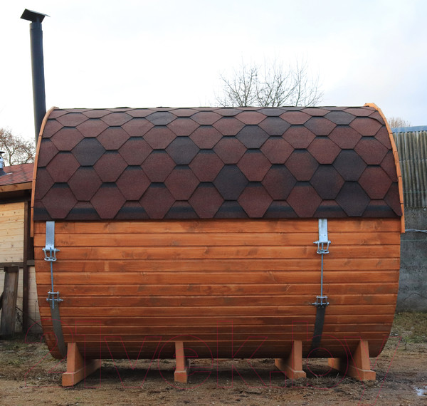 Изображение товара Баня-бочка КомфортПром 10331344 (2.5м)