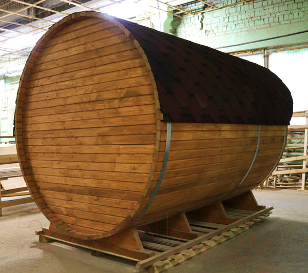 Изображение товара Баня-бочка КомфортПром 10331344 (2.5м)