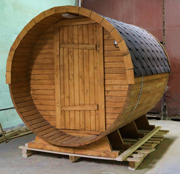 Изображение товара Баня-бочка КомфортПром 10331344 (2.5м)